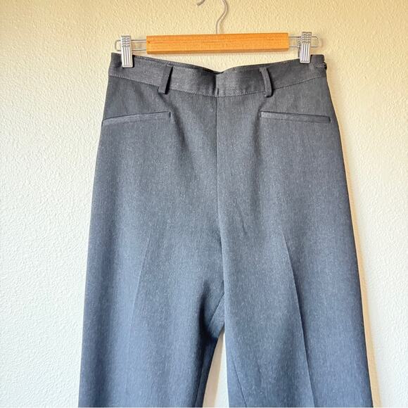 Fabrizio Gianni Grey High Waisted Straight Leg Trouser Dress Pants Womens 10 - Picture 3 of 9